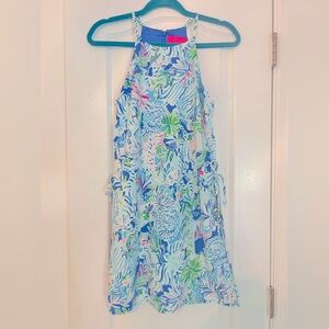 Lilly Pulitzer Blue and Green Mini Dress